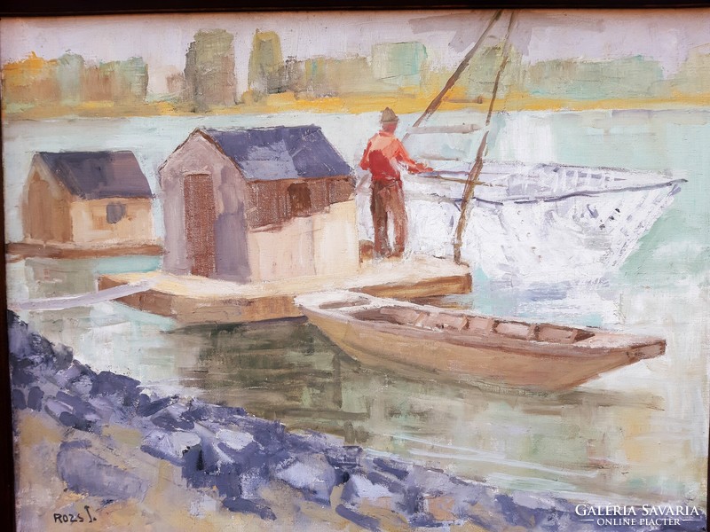 János Rozs (1901-1987) was a Danube fisherman