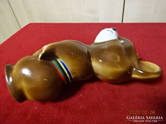 Russian Dulevo porcelain, misa teddy bear from the 1980 Moscow Olympics. Jokai.