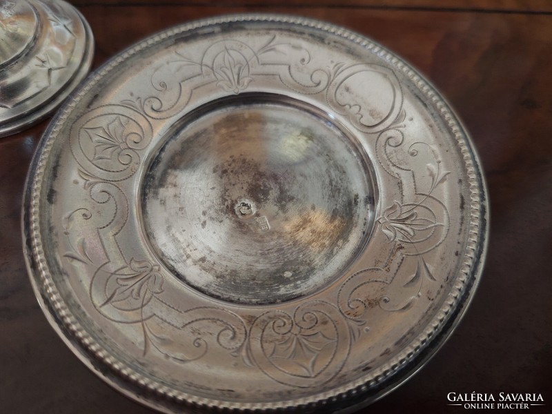 Antique silver cup and base around 1900