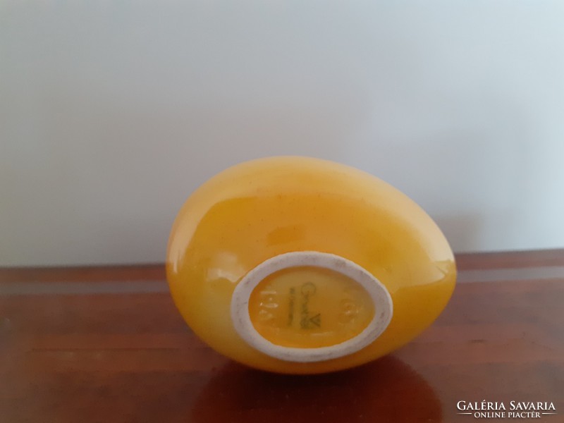 Régi Goebel tojás ikebana mini sárga váza