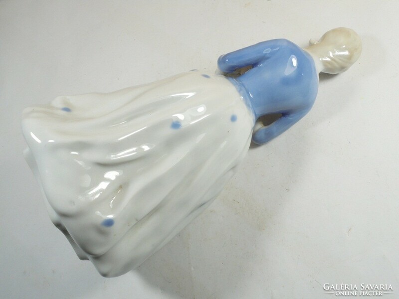 Old retro porcelain lady woman figure statue