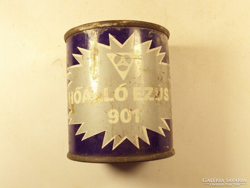 Retro festékes doboz - Hőálló ezüst - Budalakk gyártó - 1970-es évek