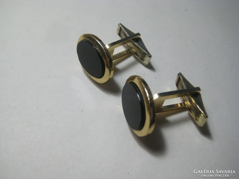 Cufflinks, probably gold-plated