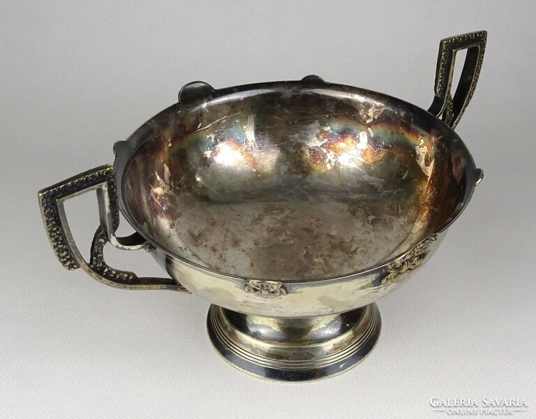 1L713 antique Viennese silver-plated empire-type Austrian table offering 12.5 Cm