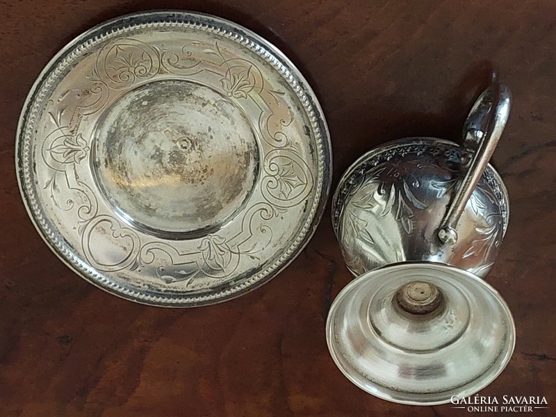 Antique silver cup and base around 1900