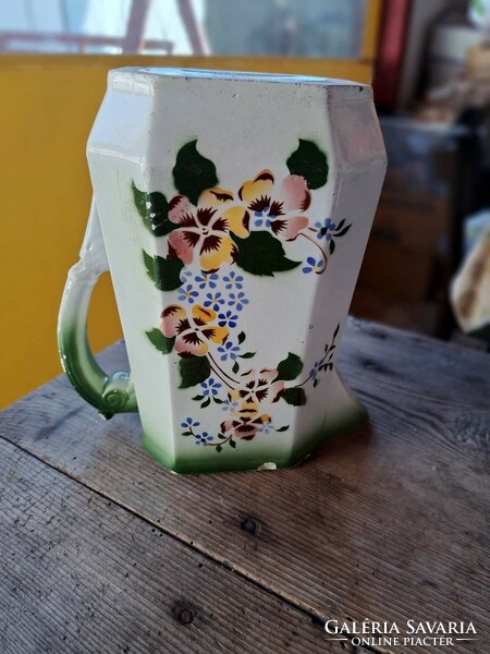 Beautiful rare pansy floral porcelain jug collector's item