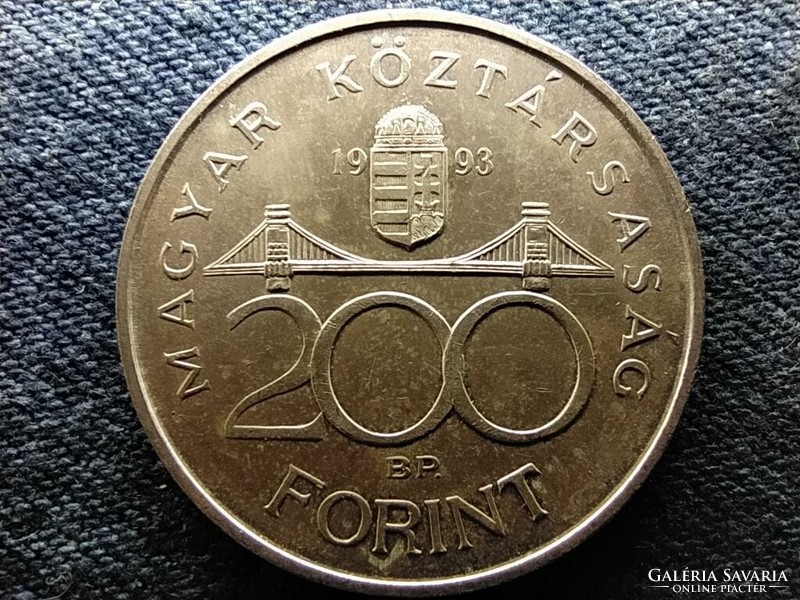 Harmadik Magyar Köztársaság (1989-napjainkig) ezüst 200 Forint 1993 BP(id69951)