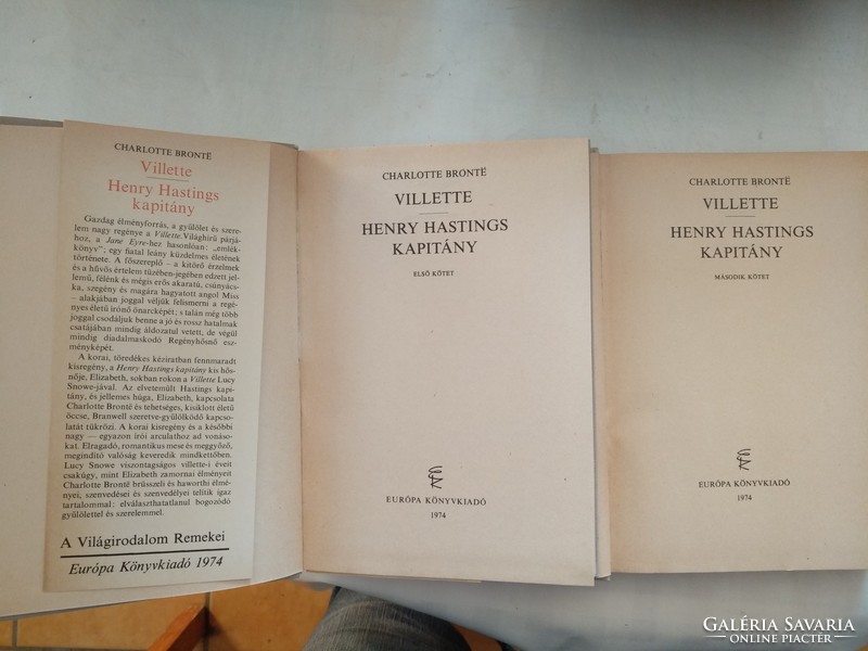 Bronte: villette, captain henry hastings, world literature masterpieces series, recommend!