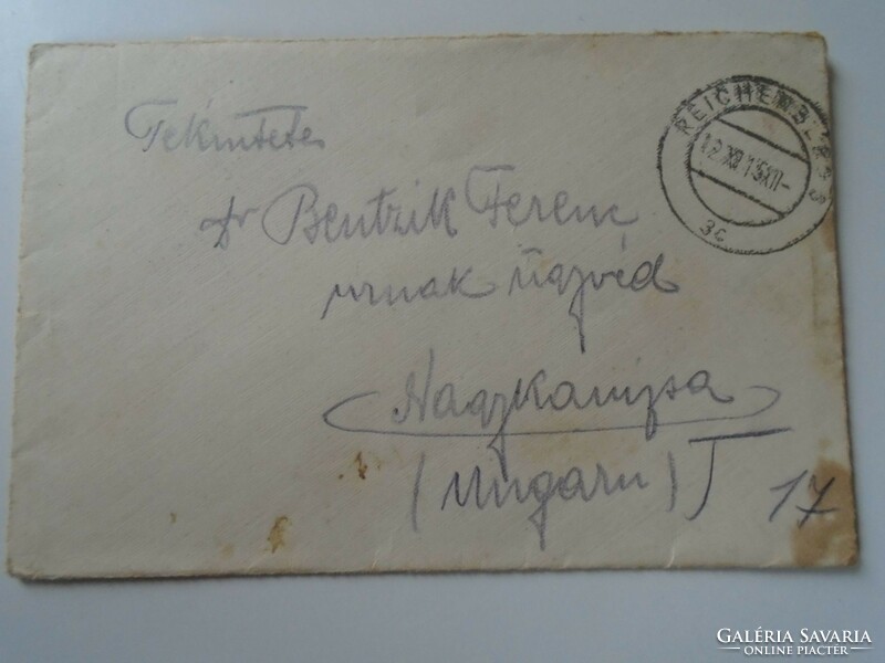 Letter D193517, 1915, Dr. Ferenc Benzik, lawyer, addressed to city official prosecutor, reichenberg - nagykanizsa