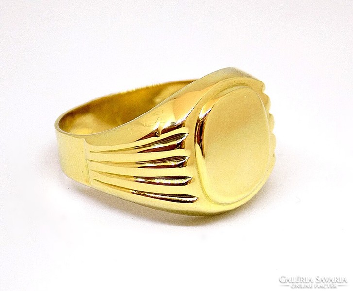 Gold signet ring (zal-au106791)