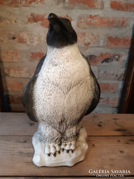 Composite penguin sculpture