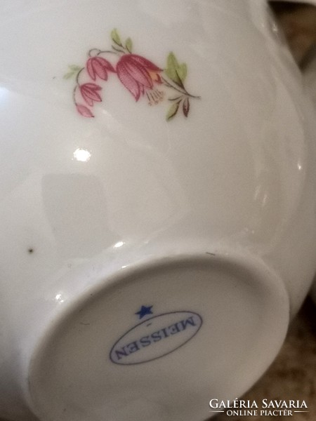 Beautiful meissen fine porcelain tea set for 6 people