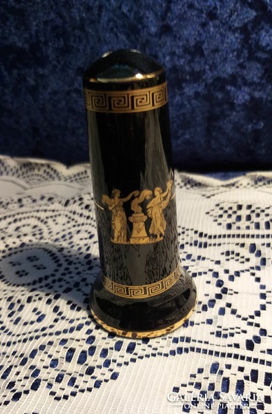 Greek gold decorated salt shaker 12 cm