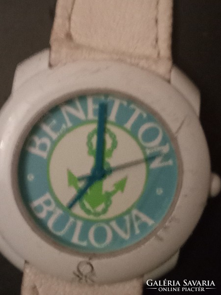 Vintage benetton by bulova women's watch