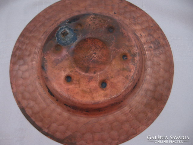 Small hammered copper wall plate