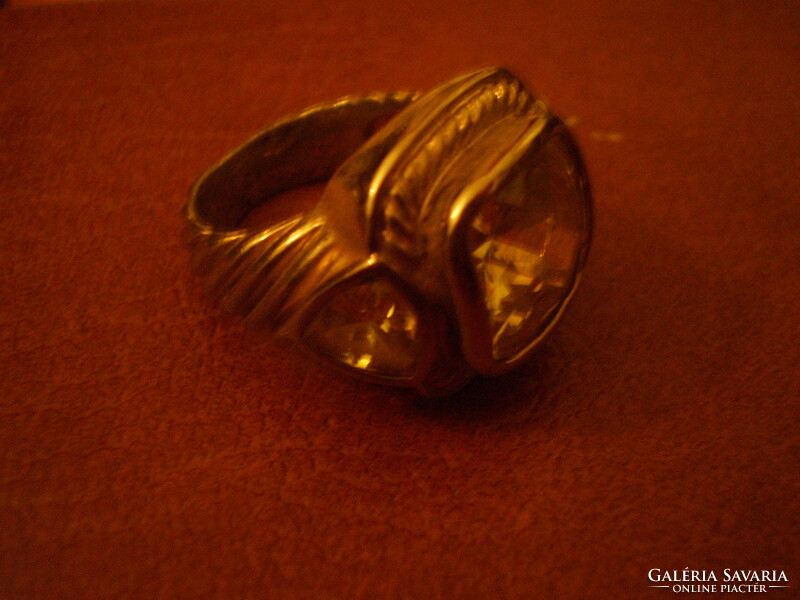 Old stony silver ring