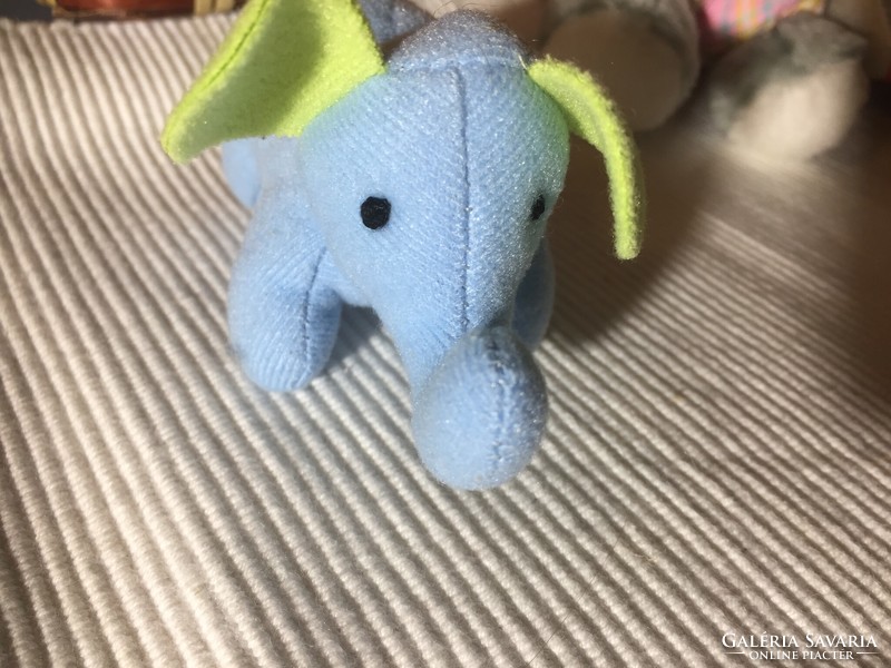 Plush elephant mascot figure