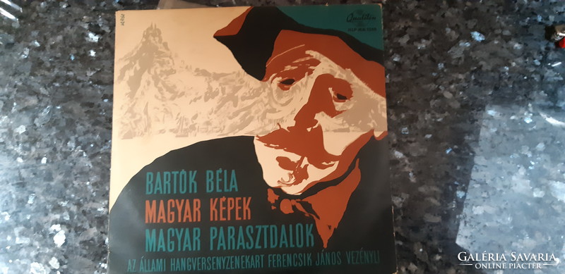 Béla Bartók: Hungarian pictures - Hungarian peasant songs medium size lp / 9 inch / vinyl record vinyl