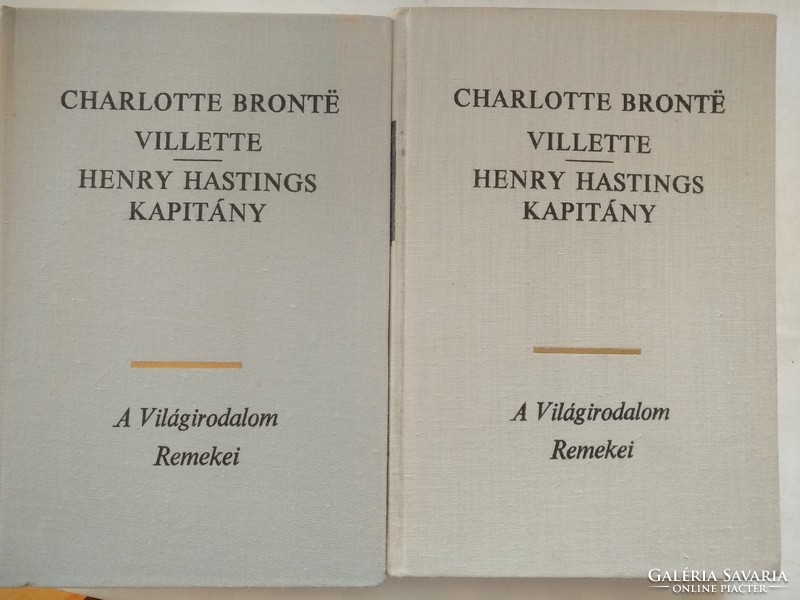Bronte: Villette, Henry Hastings kapitány, Világirodalom remekei sorozat,  ajánljon!