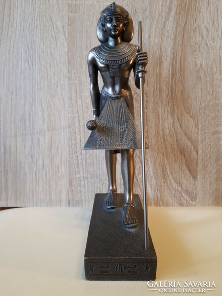 Pharaoh bronze statue.