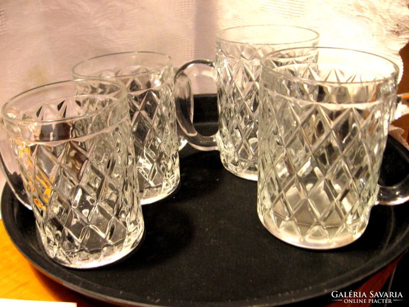 2X2 paul sebastian diamond 24% lead crystal whiskey jug, mug france