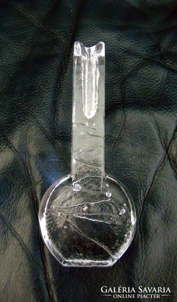 Retro skandináv , exkluzív vastag üveg design szálas váza  - hibátlan