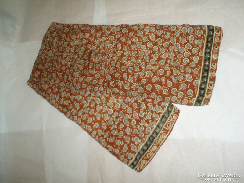 Vintage genuine silk silk scarf