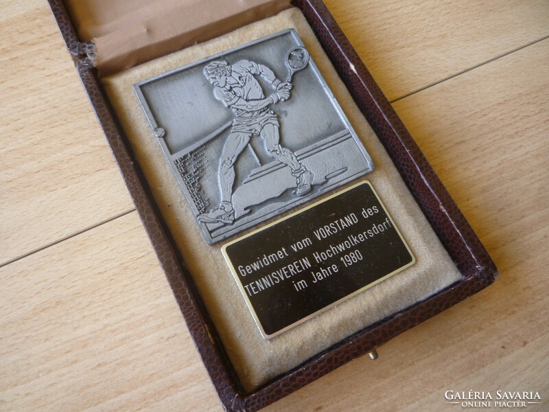 German tennis plaque.