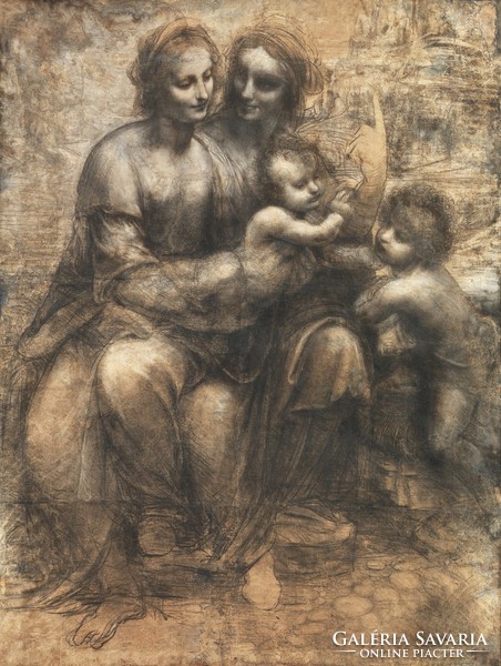 Leonardo da Vinci - with Saint Anna's third - reprint