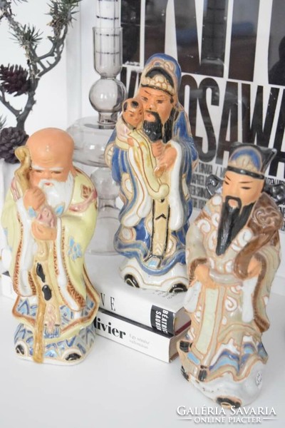 The Three Wise Men are Chinese porcelain figurines