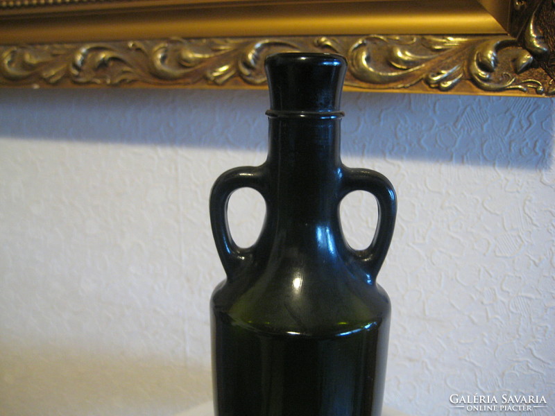 Old, two-handled glass, rare. About 25 cm
