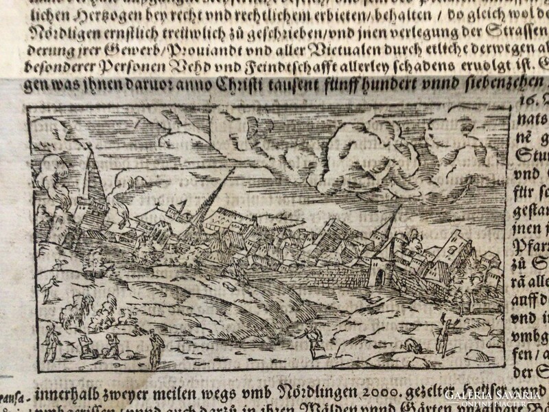 In Nordlingen forest in 1574. (Earthquake!)