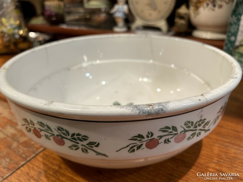 Earthenware, cherry giant bowl, damaged