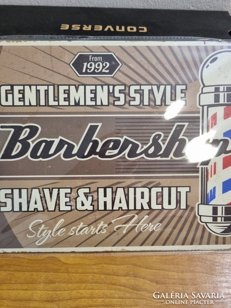 Barber Shop  Vintage fém tábla ÚJ! (56)