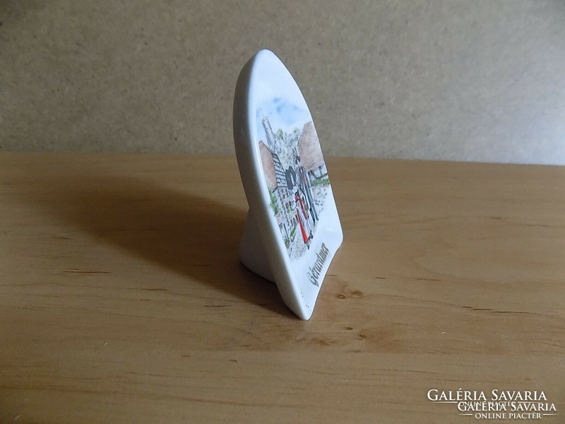 Franciaország Gérardmer emlék porcelán polc dísz 5* 7,5 cm (2/p)