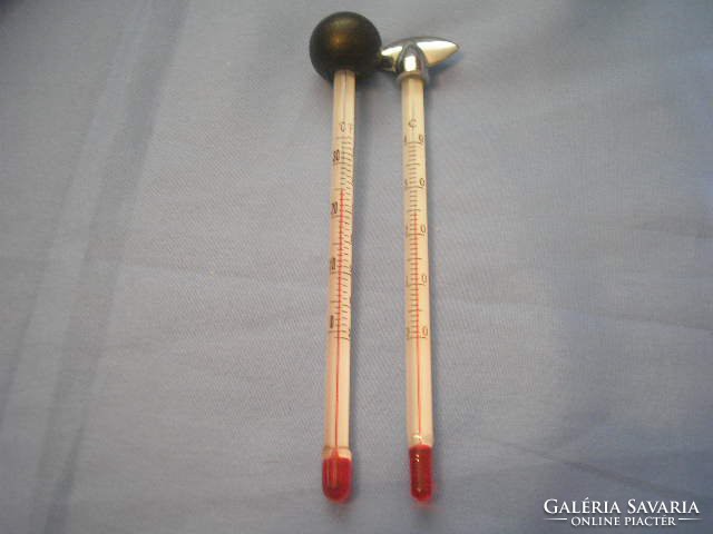 2-piece glass flawless wine thermometers for sale in one