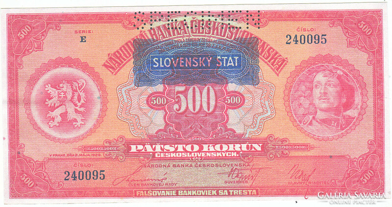 Szlovákia 500 korona 1939 REPLIKA