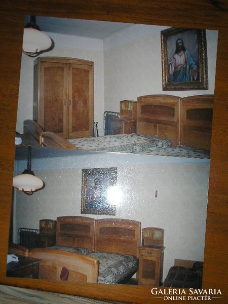 These 2 bedrooms have 6 pieces. Bauhaus art deco horsehair mattress + chandelier curiosity