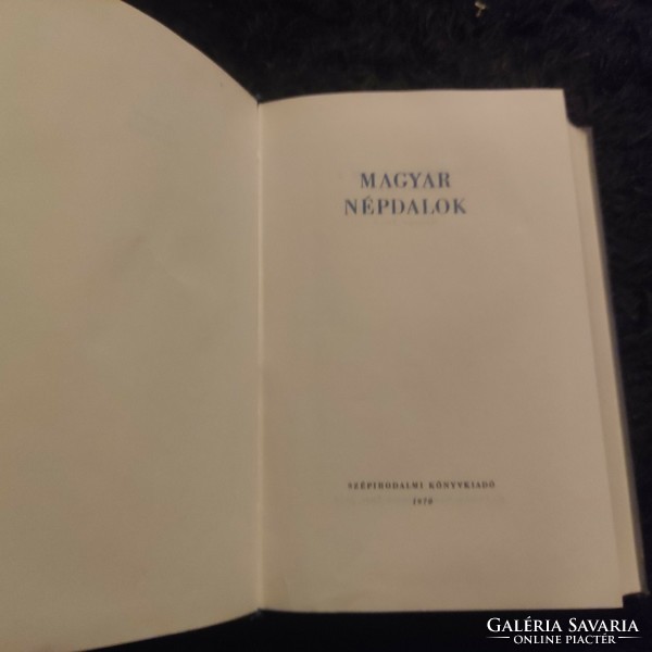Magyar népdalok 1970-es kiadás (Ortutay Gyula)