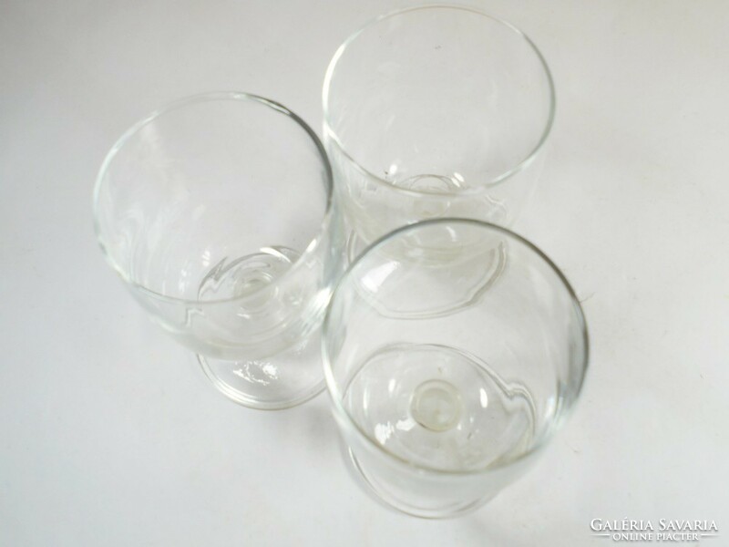 Retro glass short drink glass 3 pcs