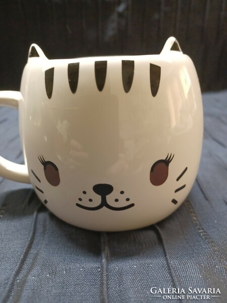 Happy cat ceramic mug