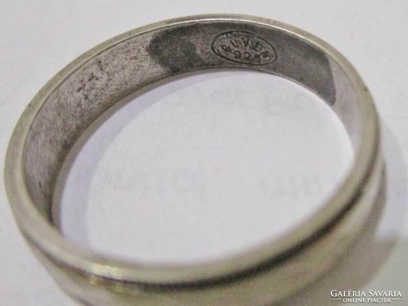 Beautiful old silver wedding ring