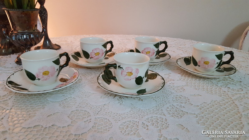 Villeroy & boch wildrose tea and coffee cup + saucer 6 pcs.