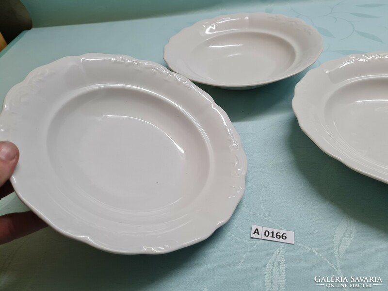 A0166 Köbány porcelain factory 1954-57 deep plate 3 pieces 23.5 cm