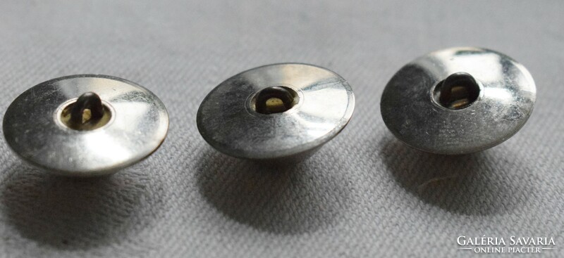 3 old copper buttons. 1.3 cm