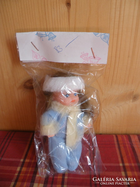 Rare retro 80s - tömi Hungarian doll - domestic, with toy and gift maker, new, unopened