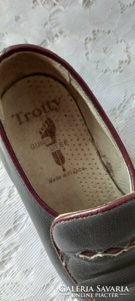 Old French leather children's shoes