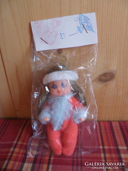 Rare retro 80s - tömi Hungarian doll - domestic, with toy and gift maker, new, unopened