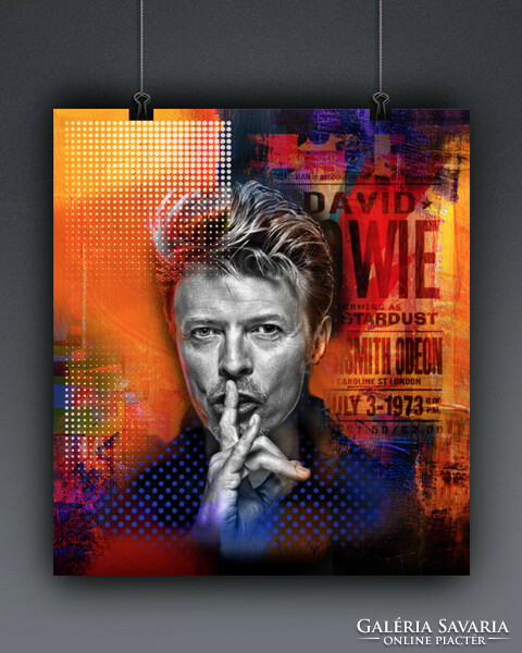 David Bowie - limitált művésznyomat, 50 x 50 cm