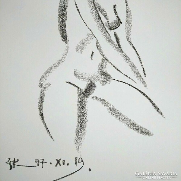 Alexander Zicherman: nude - numbered, signed lithograph